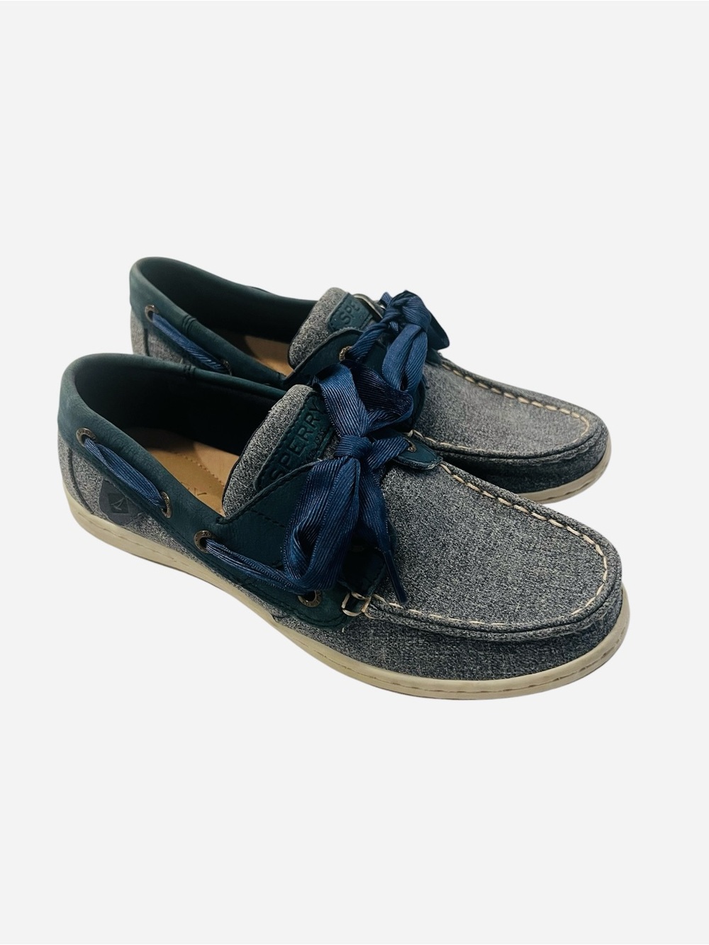 Sperry Women’s Two-Tone Blue Denim Boat Shoes